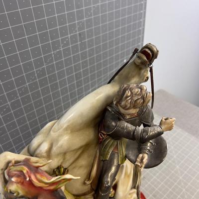 St. George and the Dragon , Artist Signed by A. Borsato