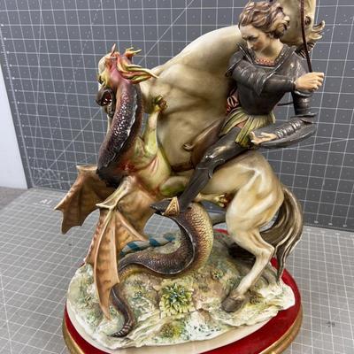 St. George and the Dragon , Artist Signed by A. Borsato
