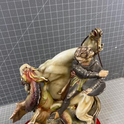 St. George and the Dragon , Artist Signed by A. Borsato
