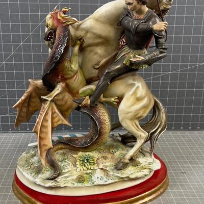 St. George and the Dragon , Artist Signed by A. Borsato