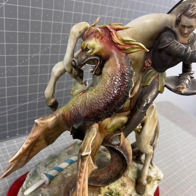 St. George and the Dragon , Artist Signed by A. Borsato