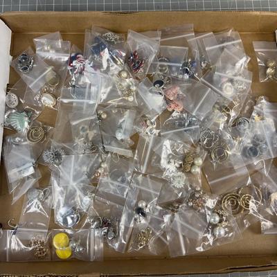 Tray of Earrings 
