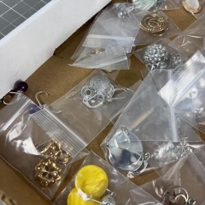 Tray of Earrings 