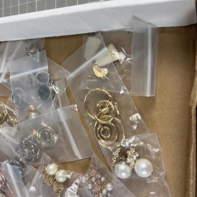 Tray of Earrings 