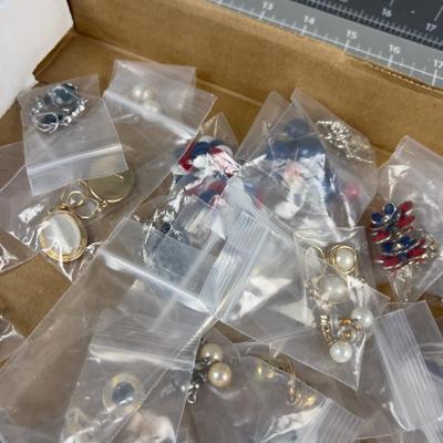 Tray of Earrings 