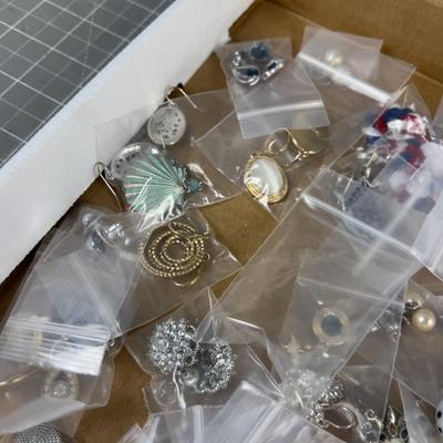 Tray of Earrings 