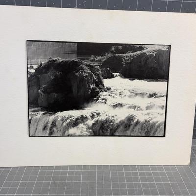 Water Fall - Untitled, Matted 