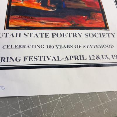 Utah State Poetry Society Limited Edition, Signed