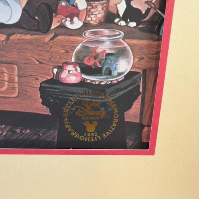 Pinocchio Lithograph Limited Edition. 