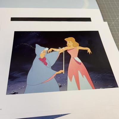 Cinderella Special Edition (4) Lithograph Set COLLECTIBLE! 