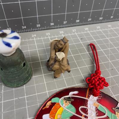 Pile of Asian Figurines and Collectibles