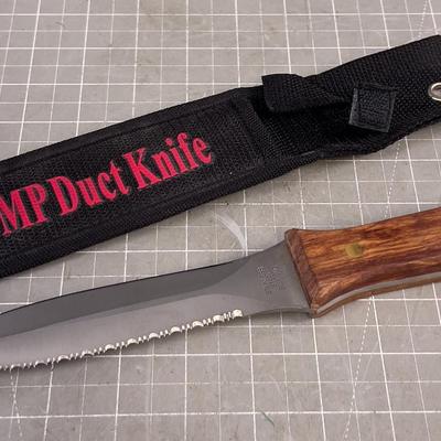 Duct Knife With a Sheath
