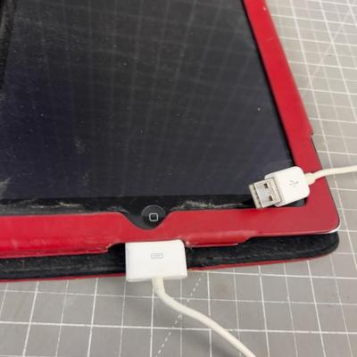 Older iPad with a Key Board