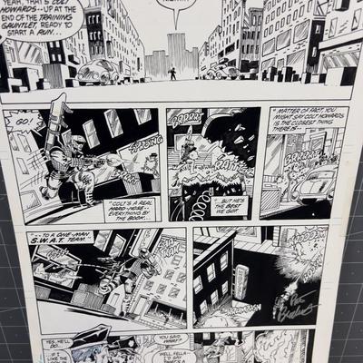 DC Comics Artist PROOF Panel "COPS"
