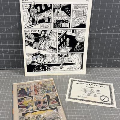 DC Comics Artist PROOF Panel "COPS"
