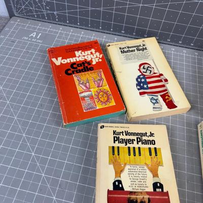 1960's Paperbacks Vonnegut and Robbins