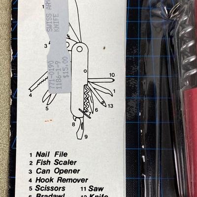 COBRA ARMY UTILITY KNIFE 13 FUNCTIONS MULTI TOOL NOS 