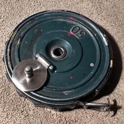 K & E Keuffel & Esser Boss 50' Wyteface Steel Tape Measure