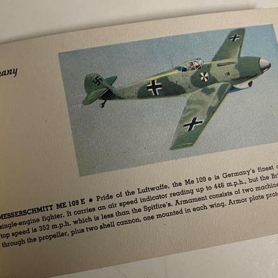 WWII MODERN WAR PLANES OF THE WORLD WHITMAN BOOKLET 1942 
