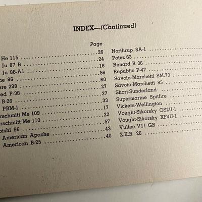 WWII MODERN WAR PLANES OF THE WORLD WHITMAN BOOKLET 1942 