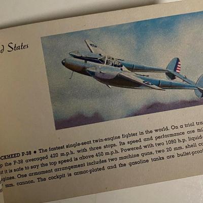 WWII MODERN WAR PLANES OF THE WORLD WHITMAN BOOKLET 1942 