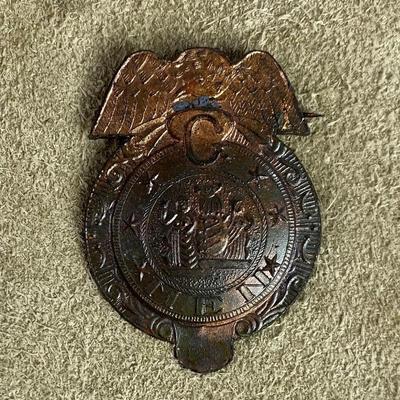 vintage novelty G MAN BADGE JOHNSON SMITH & CO 
