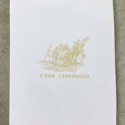 RIO GRANDE RAILROAD UTAH CENTENNIAL MEMO PAD 1947 