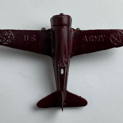 prewar TOOTSIETOY US ARMY DIECAST PLANE 1930s 
