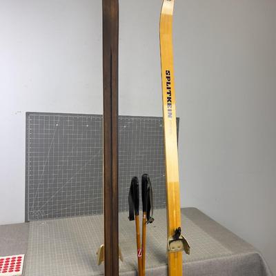 SPITKIEN Tour Skis WOOD! Awesome, Made in NORWAY with Poles