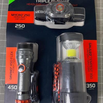 NEBO NEW Headlamp+Lantern+Pocket Knife