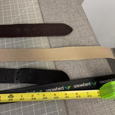 4 Men's Belts 