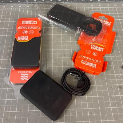 3 New Back Up Batteries by Field Sheer / Power Sheer