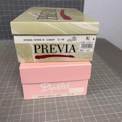 Vintage NEW in the Box, Satin pumps 