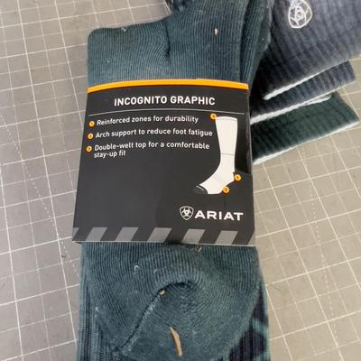 2 Pair Of NEW ARIAT Work Sock, Unisex 