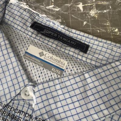 NEW Columbia Man Shirt Size XL 