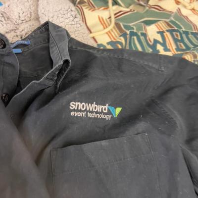 Snowbird Jacket, Fleece Shirt, North Face and A Hippy Pullover