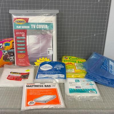 Plastic Covers and Bag LOT
