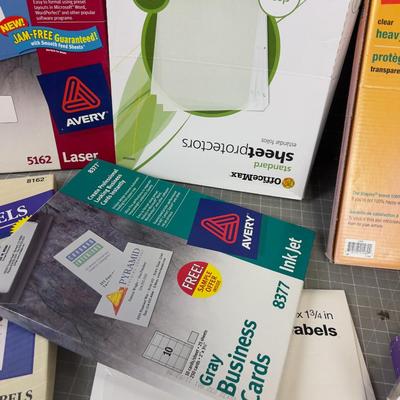 All Manner of Office Sheet Protector, Labels, Photo Paper ETC. 