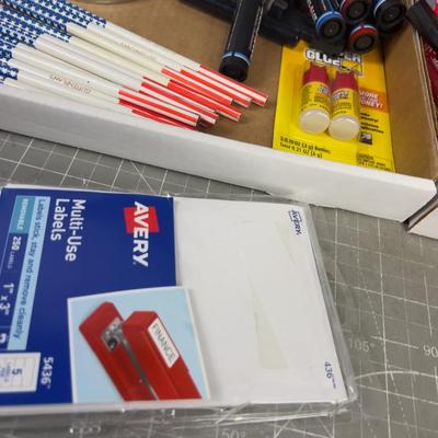 Office Envelopes, Pencils, Markers, Pens