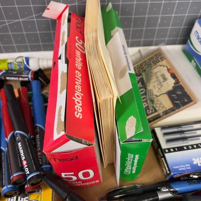 Office Envelopes, Pencils, Markers, Pens
