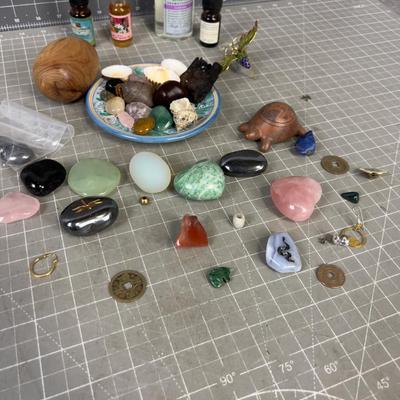 Rocks, Plate, Charms and A Special Chestnut 