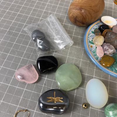 Rocks, Plate, Charms and A Special Chestnut 
