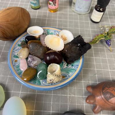 Rocks, Plate, Charms and A Special Chestnut 