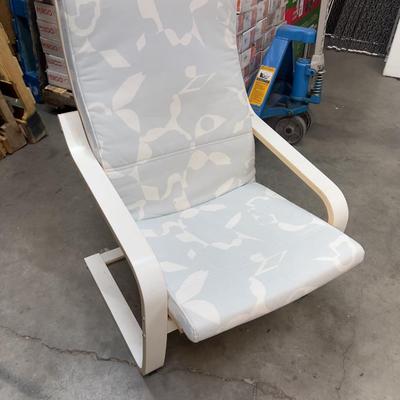 IKEA White Chair with White Pad 