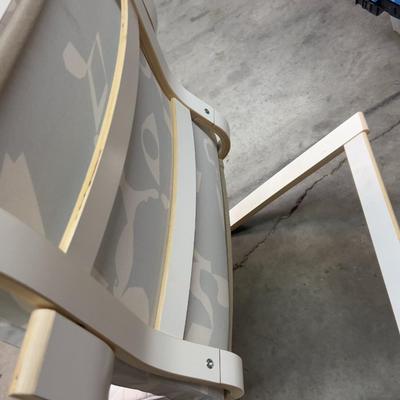 IKEA White Chair with White Pad 
