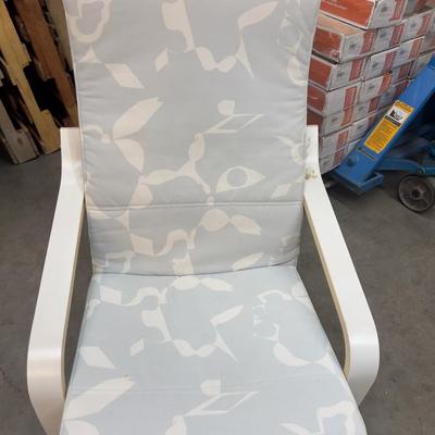 IKEA White Chair with White Pad 