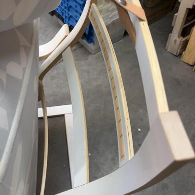 IKEA White Chair with White Pad 