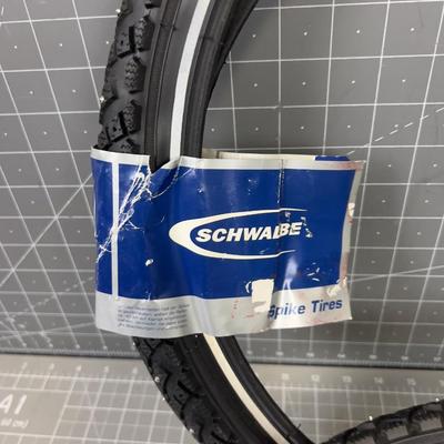 Pair of Winter Tires with Studs NEW 
