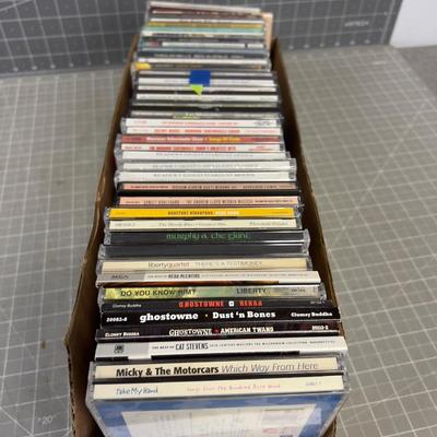 Tray of CD's; Rock, Classical, Country, Mixed LOT