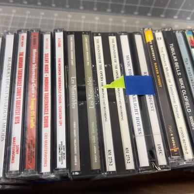 Tray of CD's; Rock, Classical, Country, Mixed LOT